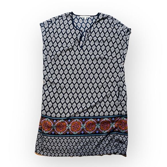Daniel Rainn Women Floral Sleeveless Blouse Top Mandala with Pockets Size M - Picture 1 of 6